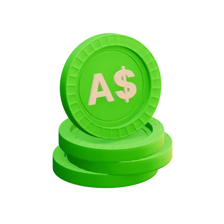 Australian dollar  3D Icon