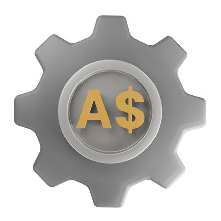 Australian dollar Money Management  3D Icon