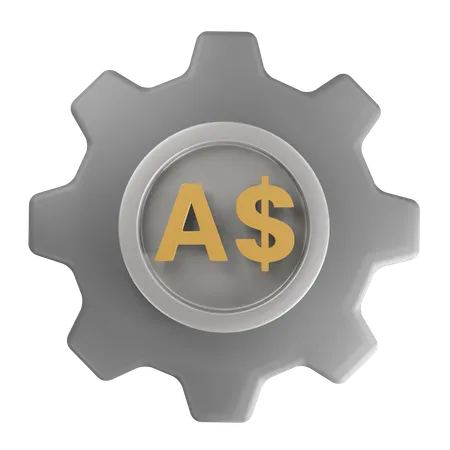 Australian dollar Money Management  3D Icon