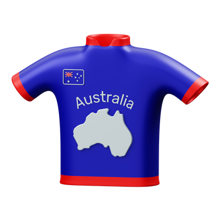 Australian shirt  3D Illustration