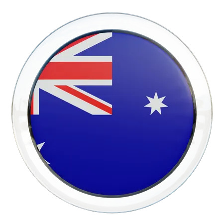 Australien Flagge Glas  3D Flag