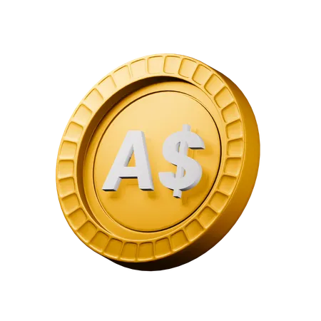 Australischer Dollar  3D Icon