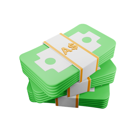 Australischer Dollar  3D Icon