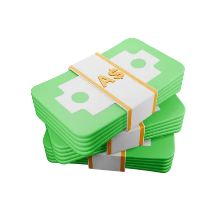 Australischer Dollar  3D Icon