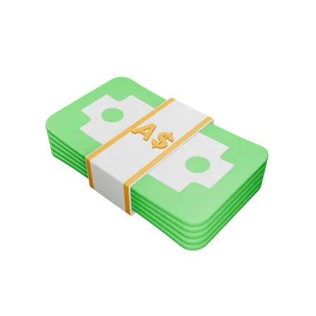 Australischer Dollar  3D Icon