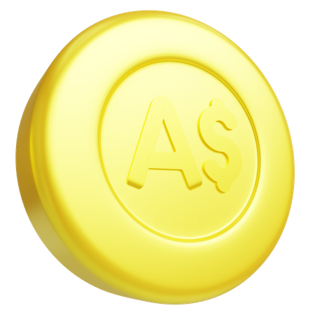 Australischer Dollar  3D Icon