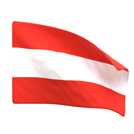 Austria Flag  3D Icon