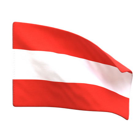 Austria Flag  3D Icon