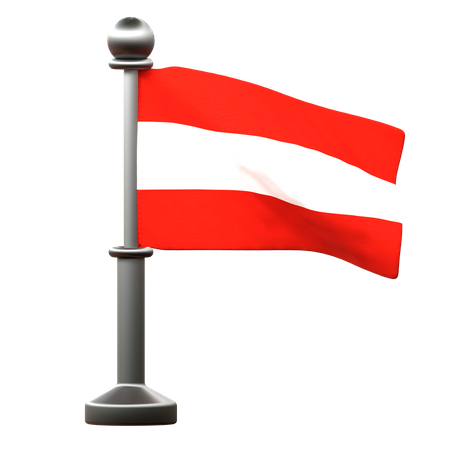 Austria Flag  3D Icon
