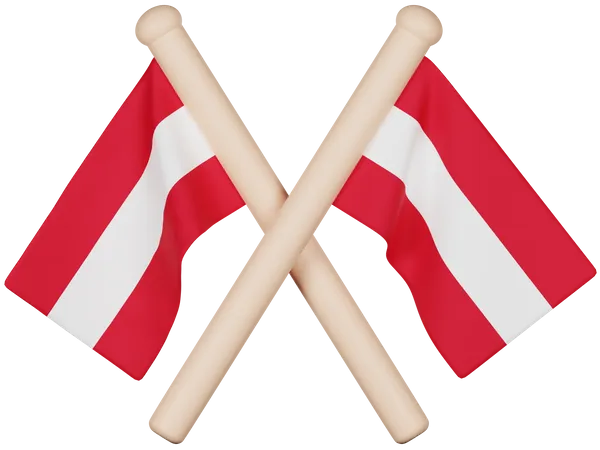 Austria Flag  3D Icon