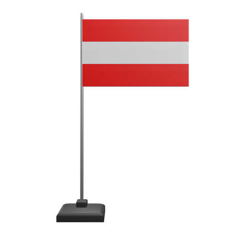 オーストリアの国旗  3D Icon
