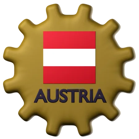Austria flag  3D Icon