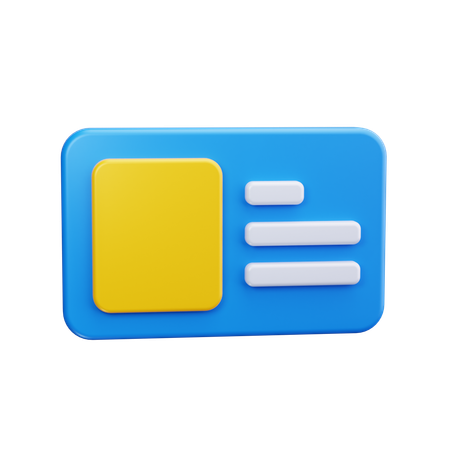 Ausweis  3D Icon