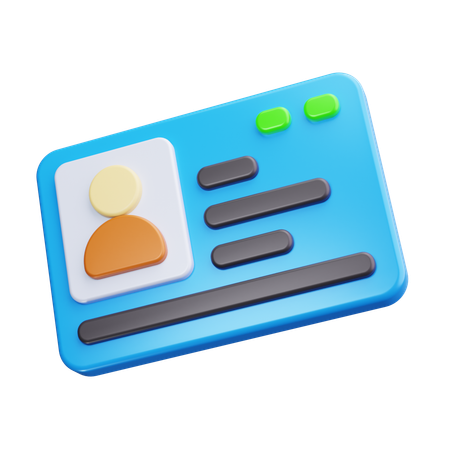 Ausweis  3D Icon