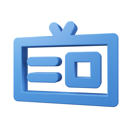 Ausweis  3D Icon