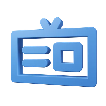 Ausweis  3D Icon