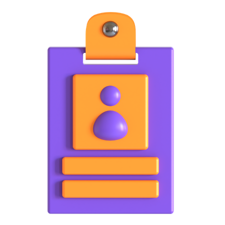 Ausweis  3D Icon