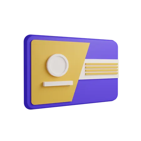 Ausweis  3D Icon