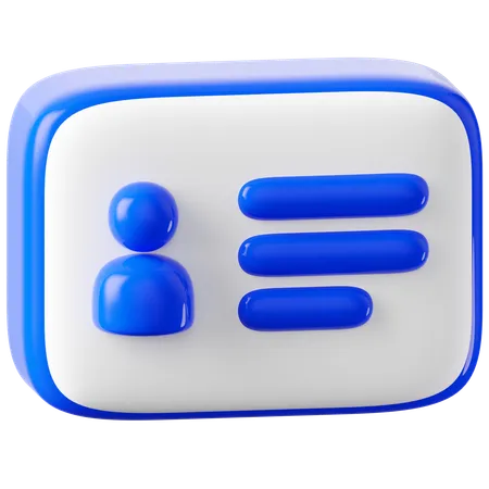 Ausweis  3D Icon