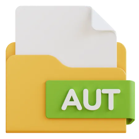 Aut File  3D Icon