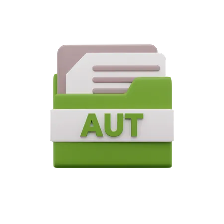 Aut File  3D Icon