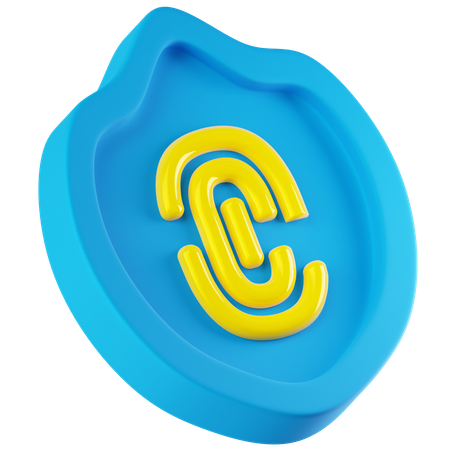 Autenticación biométrica  3D Icon