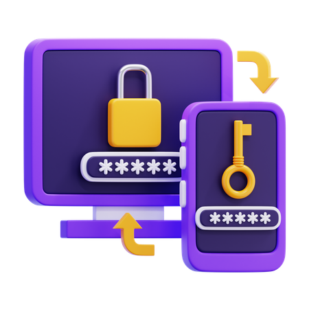 Autenticación de dos factores  3D Icon