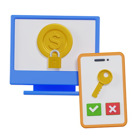 Autenticación de dos factores  3D Icon