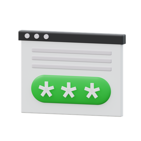 Authentication  3D Icon