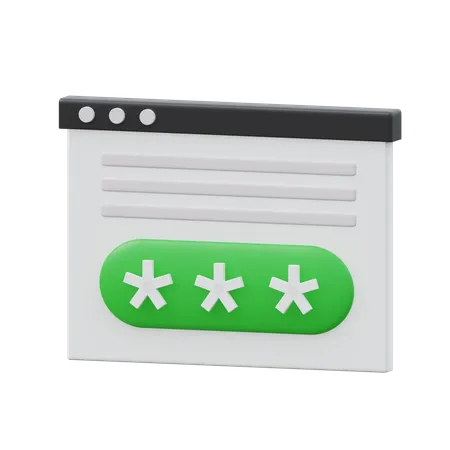 Authentication  3D Icon