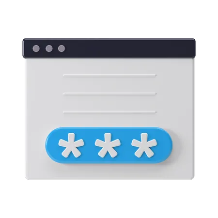 Authentication  3D Illustration