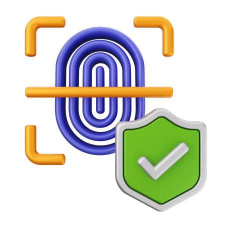 Authentication Security Protection  3D Icon