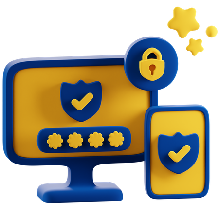 Authentification à deux facteurs  3D Icon