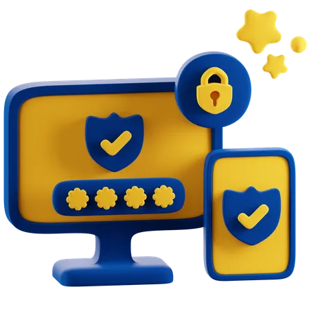 Authentification à deux facteurs  3D Icon