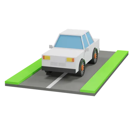 Auto Einfach Fahrzeug 3D Icon