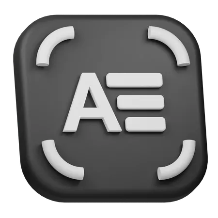 Auto Caption  3D Icon