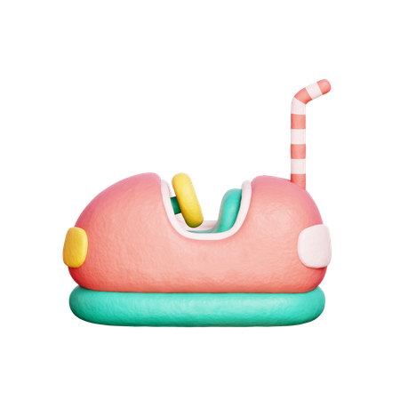 Auto de choque  3D Icon