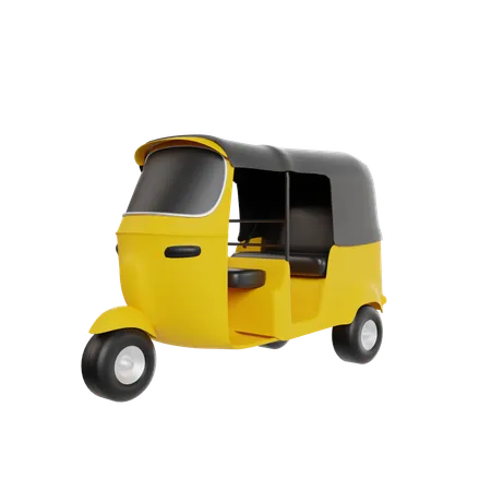 Auto Rickshaw  3D Icon