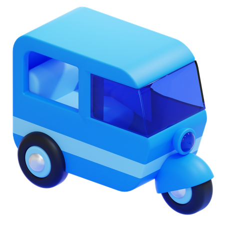 自動人力車  3D Icon