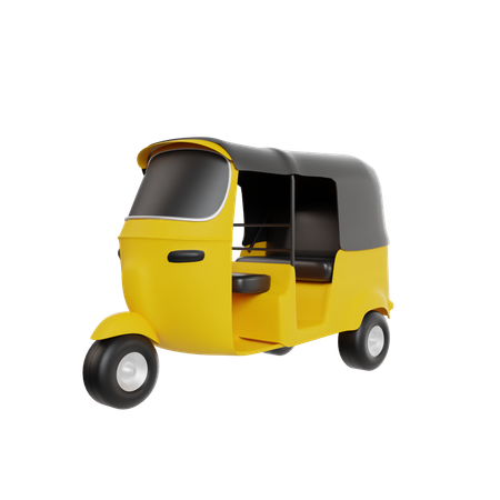 Auto Rickshaw  3D Icon