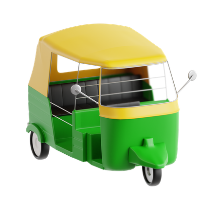 Auto Rickshaw  3D Icon