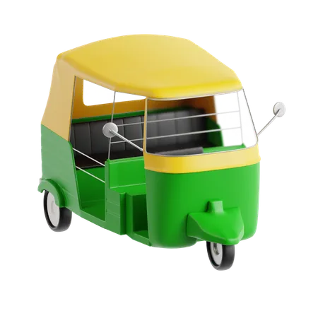 Auto Rickshaw  3D Icon