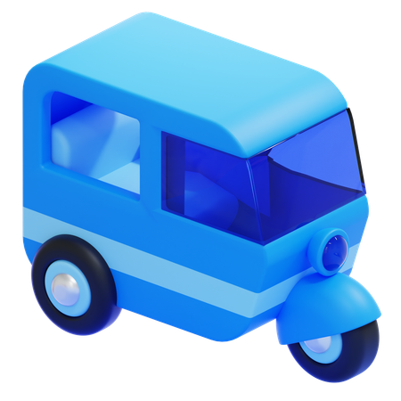 Auto Rickshaw  3D Icon