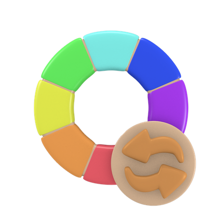 Auto Switch Color  3D Icon