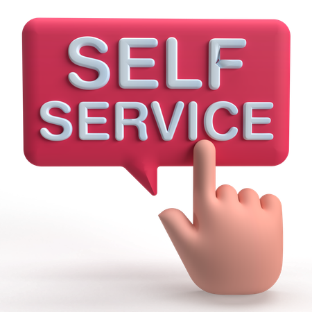 Self-service  3D Icon