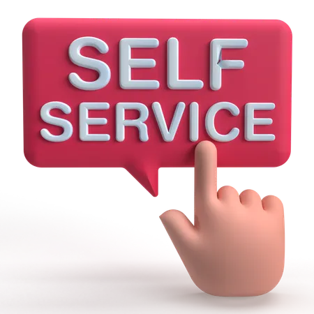 Self-service  3D Icon