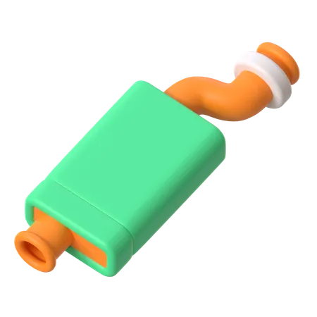 Autoauspuff  3D Icon