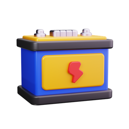 Autobatterie  3D Icon