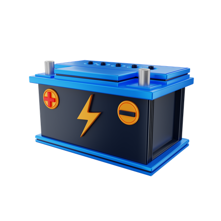 Autobatterie  3D Illustration