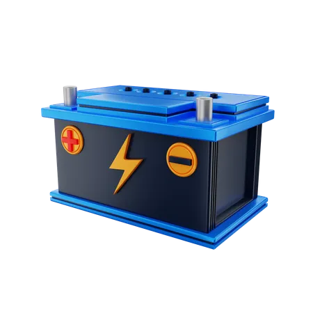 Autobatterie  3D Illustration